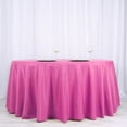 thumbnail image 2 of BalsaCircle 120" Fuchsia Round Polyester Tablecloth Wedding Table Linens, 2 of 7