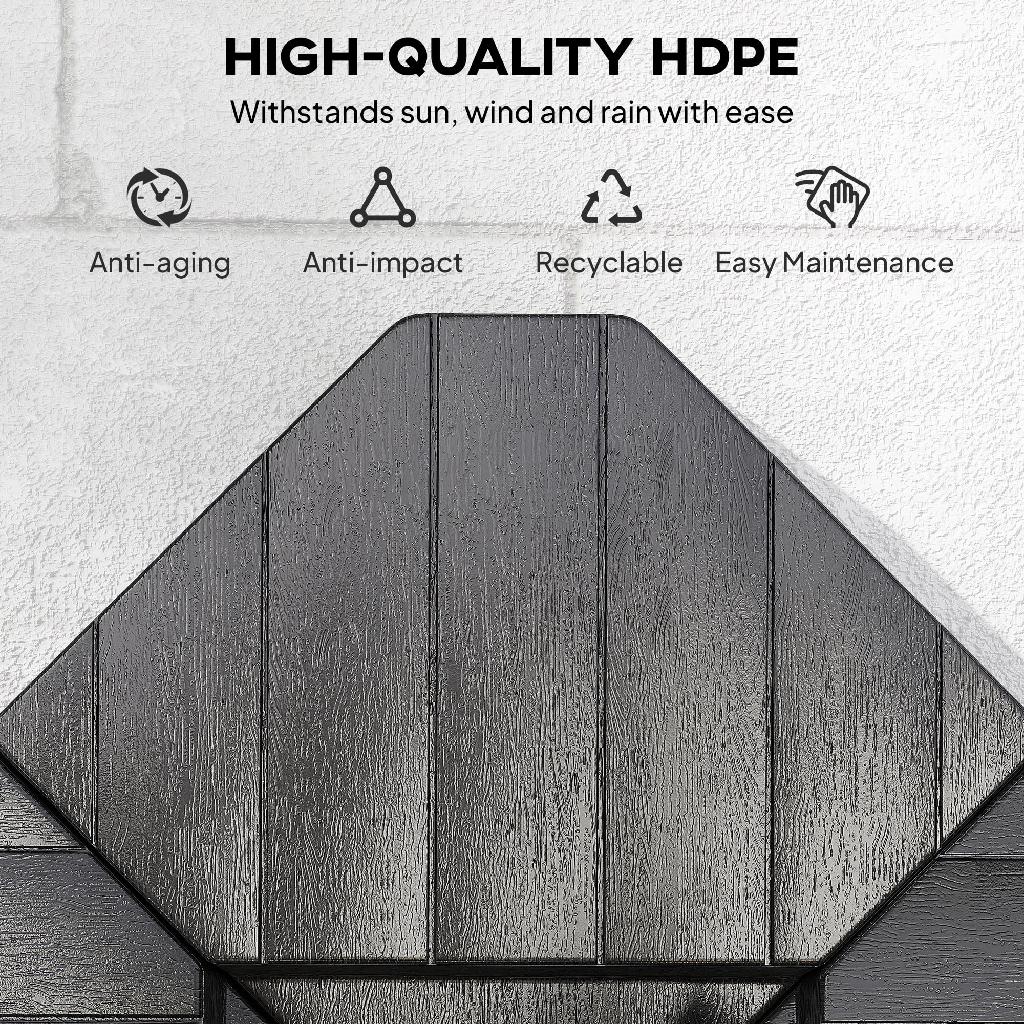 Homiyad Freestanding Umbrella Base: Heavy-Duty, Adjustable for Water or Sand Filling, 132/176 lbs, Black|Aosom.com