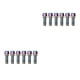 thumbnail image 3 of Sonducket Tornillos para vástago de bicicleta, 6 piezas, pernos hexagonales de montaje para elevador de manillar con arandela, reparación de ciclismo, Vistoso M6 2piezas Sonducket CBP471078, 3 of 5