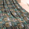 thumbnail image 3 of Multicolor Bigfoot and Text Pattern Blanket,Comfortable Soft Flannel Throw Blanket,All Season,Warm Lightweight Blankets for Sofa Bed Couch Living Room Chair,60"x80", 3 of 4