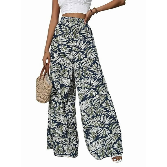 Women'S Stretchy Wide Leg Palazzo Lounge Pants Casual Comfy Middle Waist Palazzo Pants Color 5 XXL