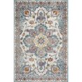 thumbnail image 1 of homeroots home decor 395723 5’ x 8’ Blue and Ivory Center Medallion Area Rug, 1 of 1