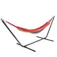 thumbnail image 3 of Northlight Wide Striped Woven Cotton Brazilian Hammock - 76" x 39.5" - Multi-Color, 3 of 6