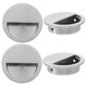 thumbnail image 5 of AURARMLET 4Ud Empotrados Para Puertas De Inoxidable Moderno Color Plata Para Muebles, 5 of 8