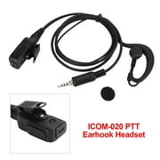 G-Shape PTT MIC Earpiece for ICOM IC-M33/M34/M36/M23/M24/M25/RS-35M