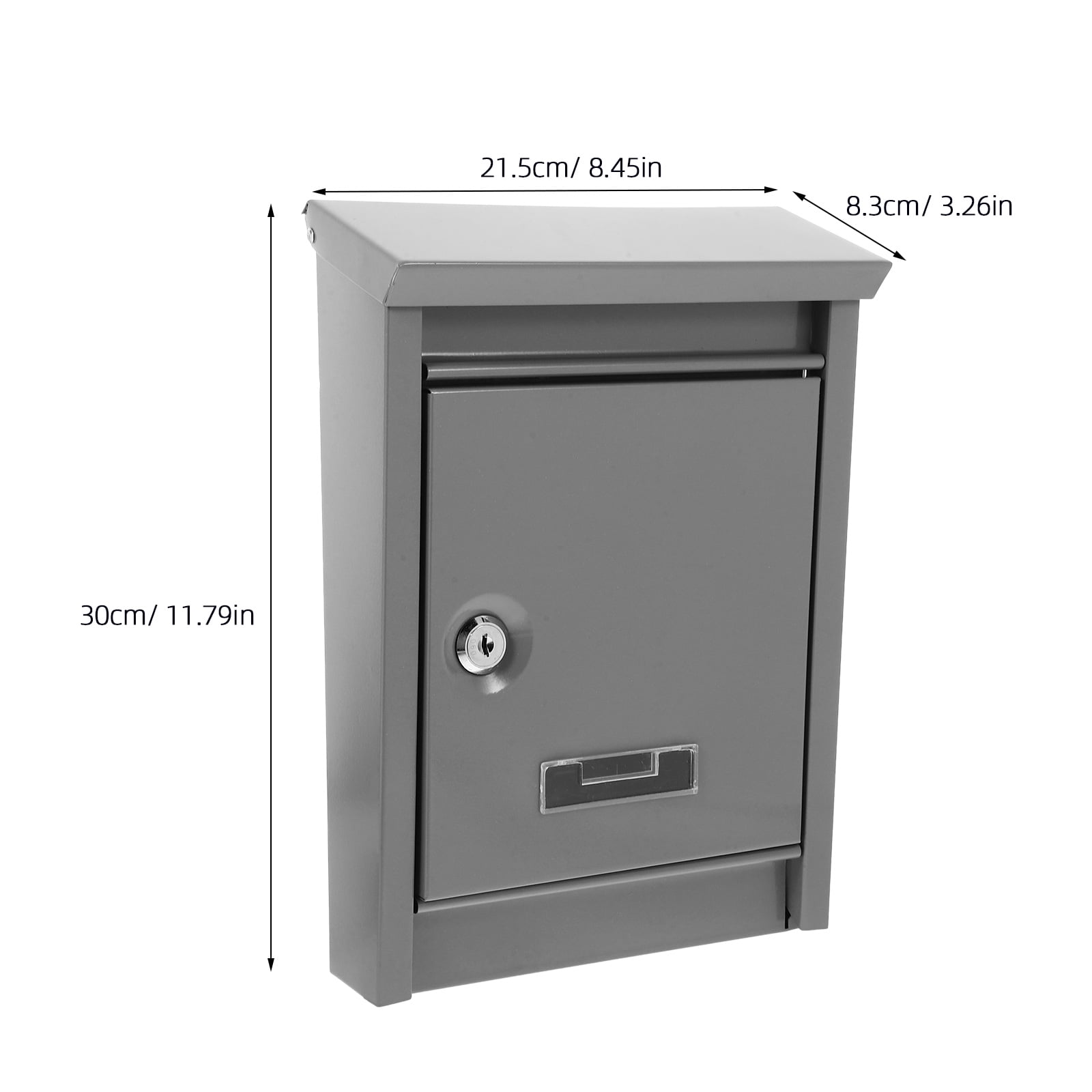 GAXIRE 1Pack Large Capacity Lockable Metal Post Box For Voting Collection Outdoor