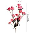 thumbnail image 3 of DALX 15 Stems Artificial Fake Rose Full Blooming Flowers Bouquet Home Office Decoration Country Style, 3 of 10
