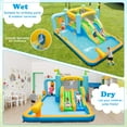 thumbnail image 2 of Costway Inflatable Water Slide Giant Kids Bounce House Park Splash Pool without Blower, 2 of 10