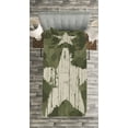 thumbnail image 3 of Ambesonne Camouflage Quilted Bedspread Set 2 Pcs, Grunge Star on Green, Twin Size, Dark Green Dust, 3 of 3