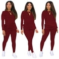 thumbnail image 3 of Ensemble de Yoga pour Femmes Mode Ensemble de Sport 2 Pcs Manches Longues, 3 of 9