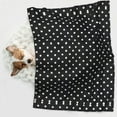 thumbnail image 5 of Black Polka Dot Dog Blanket Soft Warm Flannel Cat Blanket Great Pet Throw for Cats Puppy Small Medium Large Dog, 5 of 7