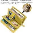 thumbnail image 4 of LAICAIW Women's Wallet Genuine Leather RFID Blocking Large Capacity Trifold Ladies Wallet, 4 of 6