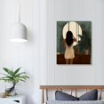 thumbnail image 3 of Leisuo Framed African American Woman Canvas Wall Art Black Women Relax And Enjoy The Time Abstract Boho Fashion Poster Home Decor For Living Room Bedroom Bathroom, 3 of 4