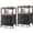 Charcoal Gray and Black-11.8"D x 15.7"W x 23.6"H (2 Drawers)-2, variant on Nightstand With Charging Station Side Table Fabric Drawers End Open Shelf Bedside Usb Ports And Outlets Night Stand For Bedroom Charcoal Gray |