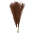 thumbnail image 1 of Uxcell 2 Paquetes de Hierba Pampas Falsa de 17 pulgadas de Longitud 10 Tallos de Hierba Artificial para Decoración Marrón, 1 of 6