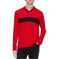 thumbnail image 1 of Calvin Klein Mens Colorblocked Polo Shirt, Red, X-Small, 1 of 1
