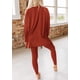 thumbnail image 2 of Conjunto de Mujer PRETTYGARDEN Túnica y Leggings Rojo Ladrillo Talle S, 2 of 8
