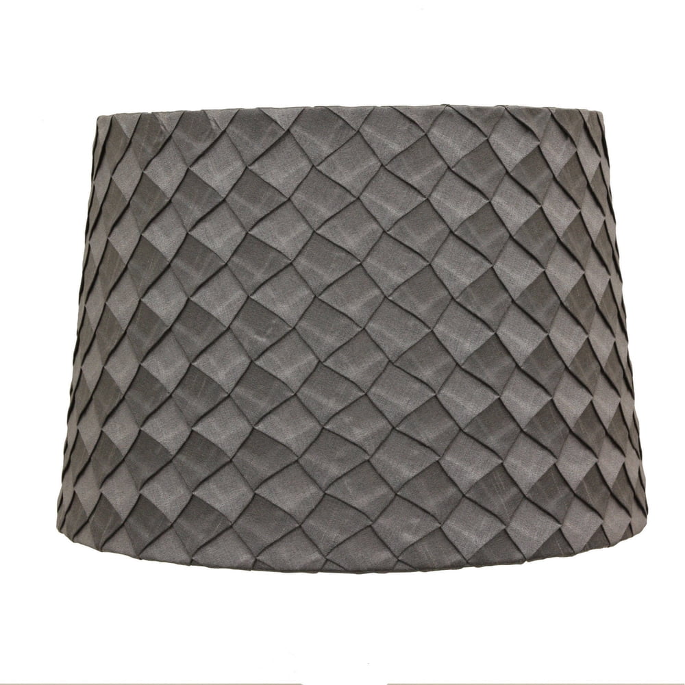 Better Homes & Gardens Gray Pleat Tapered Drum Lamp Shade