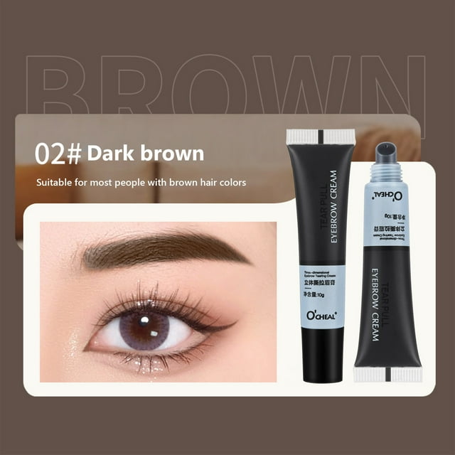 Fiudx Gel para Cejas, Pasta Desprendible de Larga Duración, Gel de Fácil Modelado y Aspecto Natural, Maquillaje Resistente Al Agua para Exterior, Uso Diario, Ideal para Viajes, Fórmula Segura con Azú