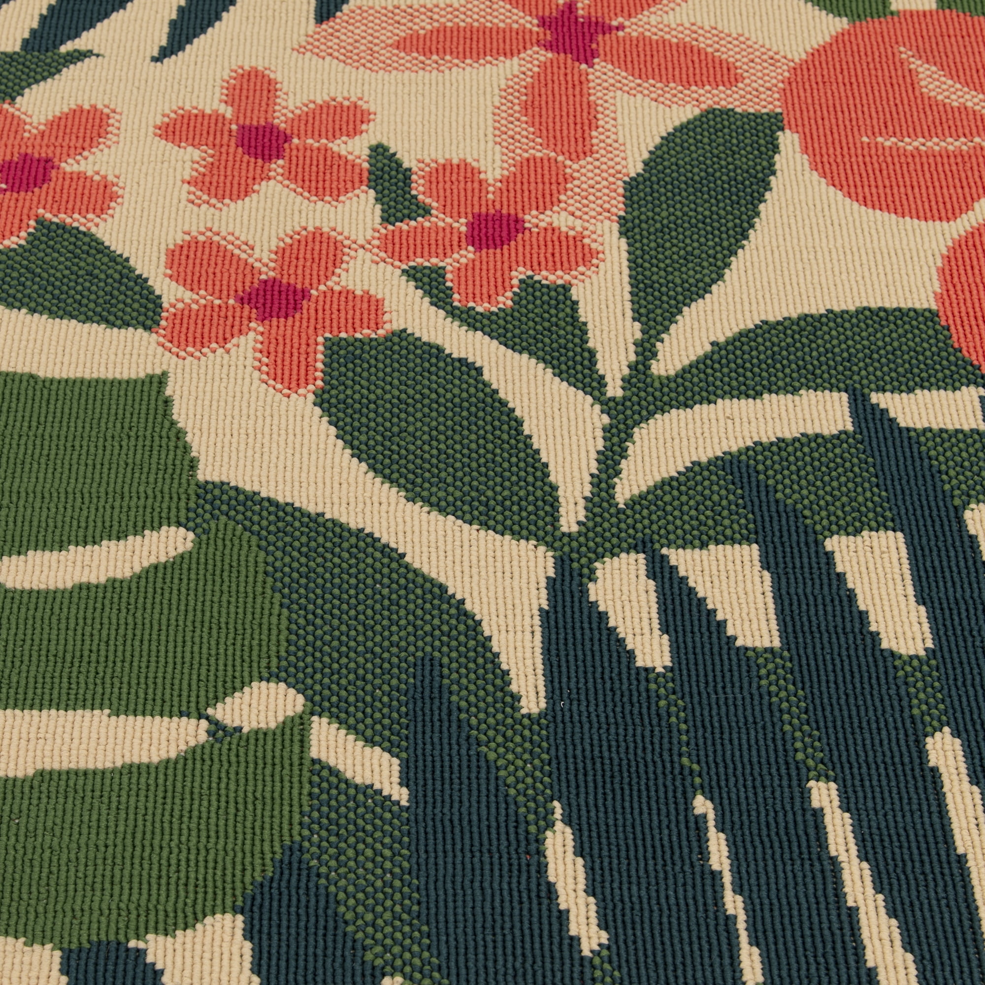 Mainstays 7'x10' Pink Palm Outdoor Rug