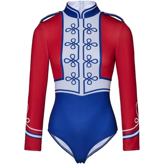Nutcracker Bodysuit Jumpsuit Christmas Outfit for Women