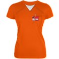 thumbnail image 1 of Prisoner Uniform Costume Ruby Rose Inmate Orange Juniors Soft T-Shirt, 1 of 1