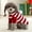 Red, variant on Spencer Dog and Cat Clothes Small Dog Sweaters with Hat Striped Doggie Sweater Knitwear Pullover Warm Pet Puppy Apparel for Fall Winter (Red, S)