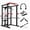 Adjustable Rack (No Bench), variant on LuckyNote Multi-functional Power Cage 1000Lbs Capacity, Home Squat Rack with Pullup Bar, 200Lbs Bumper Plates & 7FT Olympic Bar, Black+Red