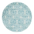 thumbnail image 2 of Jill Zarin Uptown Collection Area Rug - Fifth Avenue (3' 3" Round Blue/Ivory), 2 of 6