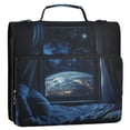 thumbnail image 5 of FORMRS Zipper Binder with Shoulder Strap 2-inch Ring 500 Sheet Capacity File Bag, Window Earth, 5 of 5