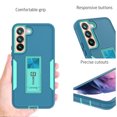 thumbnail image 4 of CoverON For Samsung Galaxy S22 Phone Case, Military Grade Heavy Duty Full Body Kickstand Cover - Turquoise, 4 of 9