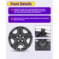 thumbnail image 3 of 4PCS/Set,17" Steel Hubcaps Compatible with 2013 2014 2015 2016 2017 2018 Toyota Rav4,Snap-on Installation with Retention Rings,Black Lacquer, 3 of 7