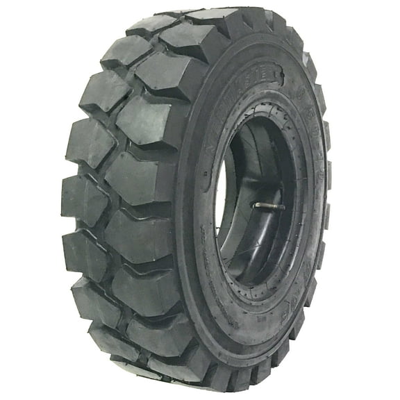 One New Zeemax Heavy Duty 5.00-8 /10TT Forklift Tire w/Tube & Flap Rim Guard