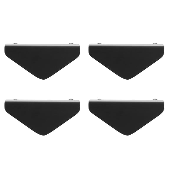 Set of 4 Cabinet Knobs, Aluminum Door Handles for Kitchen Cabinets, Closet Drawers, Modern Space-Saving Design