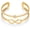 Infinity Cuff, variant on Chunky Cuff Bracelets for Women Multi-layer Cross Wire Open Bangle Bracelet Adjustable Chunky Wide Open Wrist Arm Cuffs Wrap Bracelet Gold/White Gold