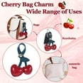 thumbnail image 4 of Cherry Bag Charm for Handbags, Kawaii Leather Cherry Model Pendant Pu Cherry Purse Charms for Bag, Cute Cherry Charms Accessories Key Chain Key Ring Holder for Women Girls, 4 of 5