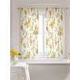 thumbnail image 3 of Farmhouse Sunflowers Blossoms Curtains 45 Inch Length, Sheer Curtains for Bedroom Living Room Window Vintage Rustic Flowers Rod Pocket Voile Drapes Kitchen Curtains Small Half Window 42"x45" 2 Panels, 3 of 7