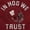 Red, variant on Arkansas in Hog We Trust Funny AR Womens Fitted Plus Size Graphic Tee Brisco Brands 2X