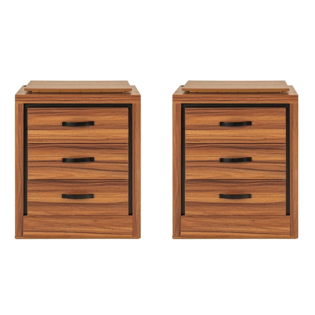 Set de 2 Buros Floetta Nogal - Kessa Muebles