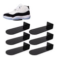 thumbnail image 2 of BIMZUC 6‑Piece Floating Acrylic Shoe Shelves – 7.9” Length, 2 Shoes per Shelf, Transparent Display for Sneakers, Basketball, Football – Black, 2 of 7