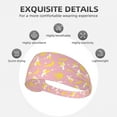 thumbnail image 3 of Cute Sweet Banana Pink Headbands for Women Men, Workout Elastic Sweat Band for Yoga Running Cycling Gym Exercise Non Slip Head Bands for Women's Hair, 3 of 5