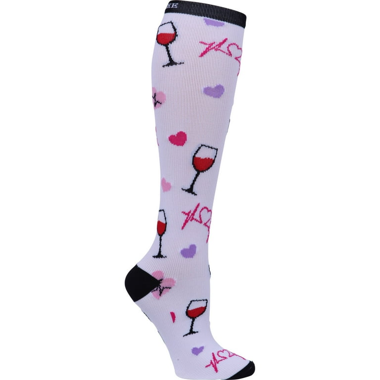 Cherokee Scrub Love Women's 8-15 mmHg Light Socks, Nursing Socks
