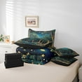 thumbnail image 4 of Erosebridal Starry Sky Bedding Queen Size,Green Tree Comforter Sets with Sheets,Botanical Plants Bedding Sets Queen Size,Breathable Botanical Room Decorative,Reversible,7 Pieces, 4 of 5