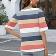 thumbnail image 3 of CIENVNSTG Womens T Shirts V Neck 3/4 Length Sleeve T Shirts Spring Summer Elbow Length Tops Basic Dressy Casual Workout Blouses 2026 Pink S, 3 of 6