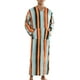 thumbnail image 2 of CAMISAS DE NOCHE RAYADAS INSPIRE CHIC para hombres, pijamas de manga larga con cuello en V, ropa de noche en naranja y azul, 2 of 4