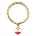 thumbnail image 1 of Pendentif Rond bracelet Point de Repère Chinois Rouge Chaîne de Bijoux, 1 of 3