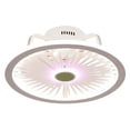 thumbnail image 1 of 1B Ceiling Fan With Led Light Dimmable Remote Control Night Light 19 Inch Low Profile 5 Blades Quiet For Bedroom Bathroom Indoor Home Decor, 1 of 9