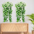 thumbnail image 4 of geerera Fake Hanging Flowers, Artificial Morning Glory Hanging Plants, Faux Spring Flowers, for Outdoor Front Door Patio Garden Balcony Home Decoration, 4 of 5