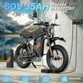thumbnail image 7 of Electric Dirt Bike for Adults,Peak 3000W 43MPH,60V 35AH,Max 100Miles Electric Motorcycle,20’’ Fat Tire ,Full Suspension Mountain Bike UL2849, 7 of 7