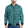 thumbnail image 4 of Chaqueta con cremallera y estampado de leopardo para hombre, sudadera con personalidad con estampado 3D, de manga larga, informal, holgada, ropa de calle, 4 of 5